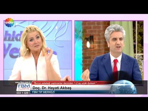 Doç.Dr.Hayati Akbaş - Burun estetiği yaptıranlar 1-2 ay denizden uzak dursun - Show Tv